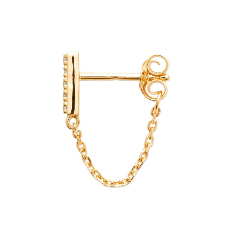 Coque de Nacre Boucle d'oreille à l'unité plaqué or 23058010U