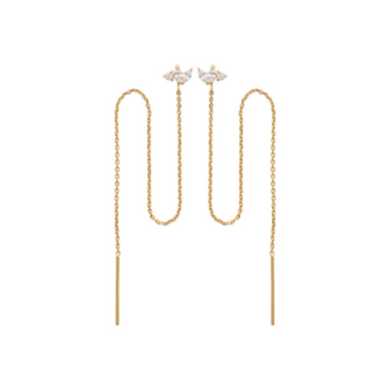 Coque de Nacre Boucles d'oreilles plaqué or 23028910