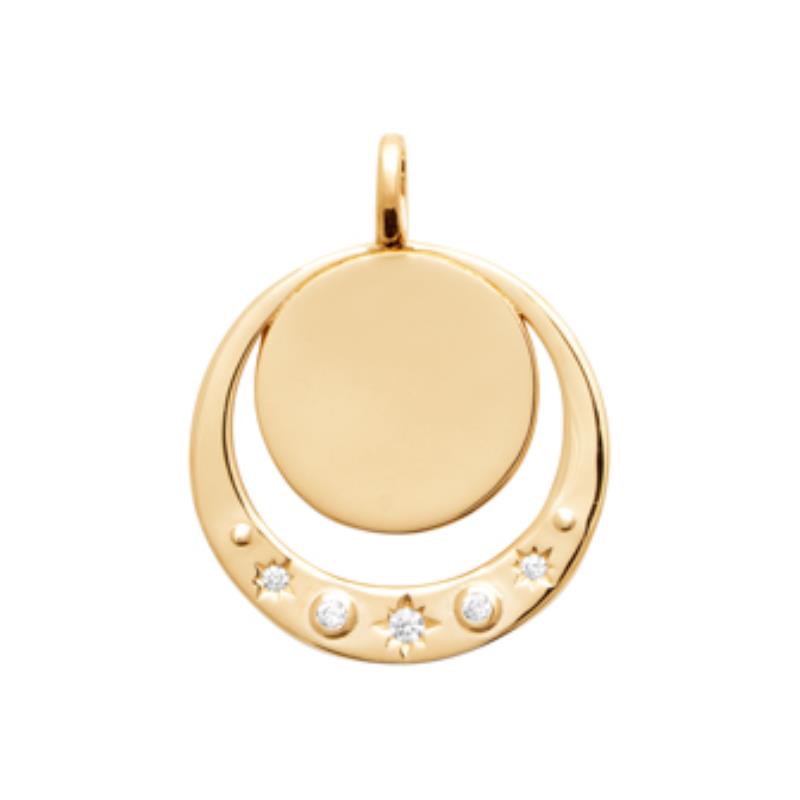 Coque de Nacre Médaille plaqué or 2784110
