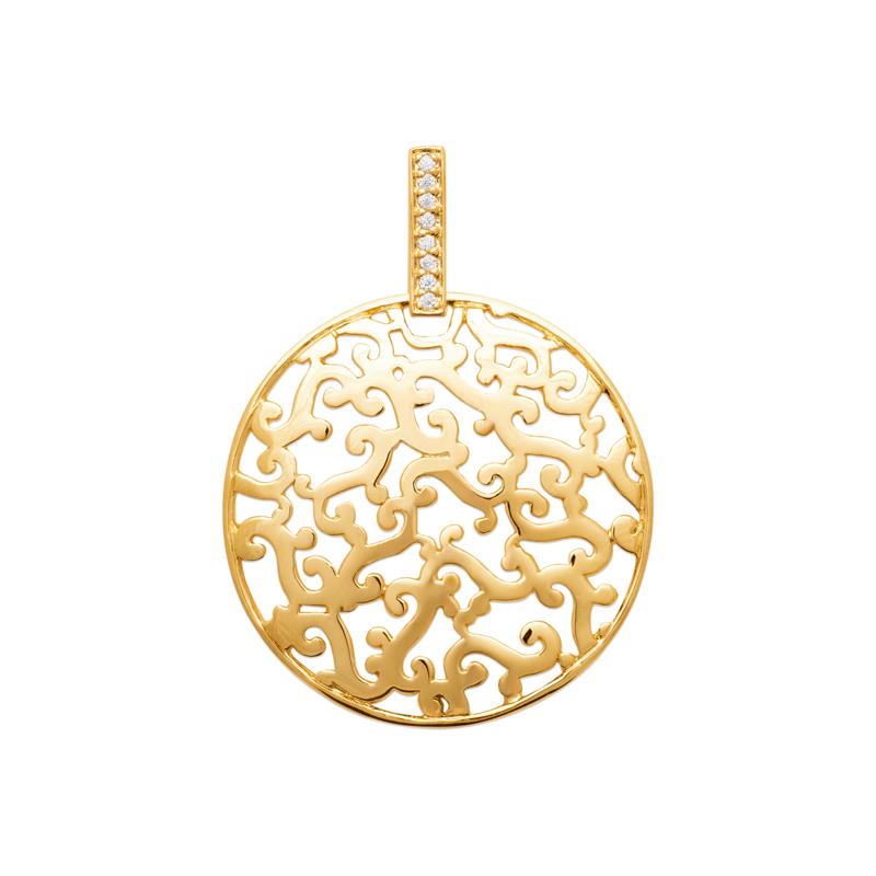Coque de Nacre Pendentif plaqué or 2860810