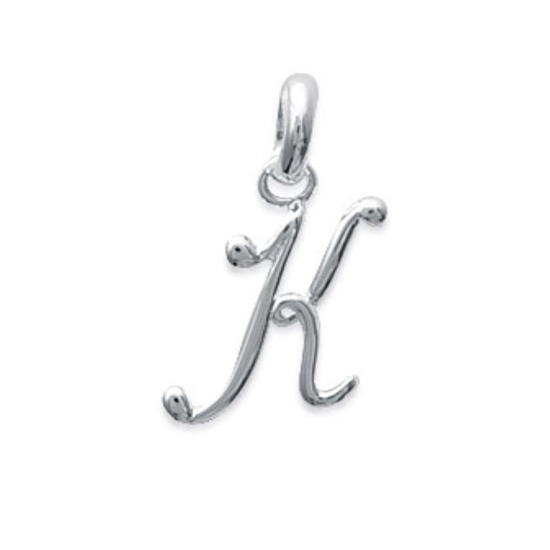 Coque de Nacre Pendentif initiale argent 748115511