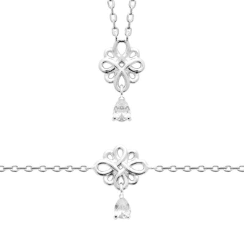 Coque de Nacre Chaîne argent 874050
