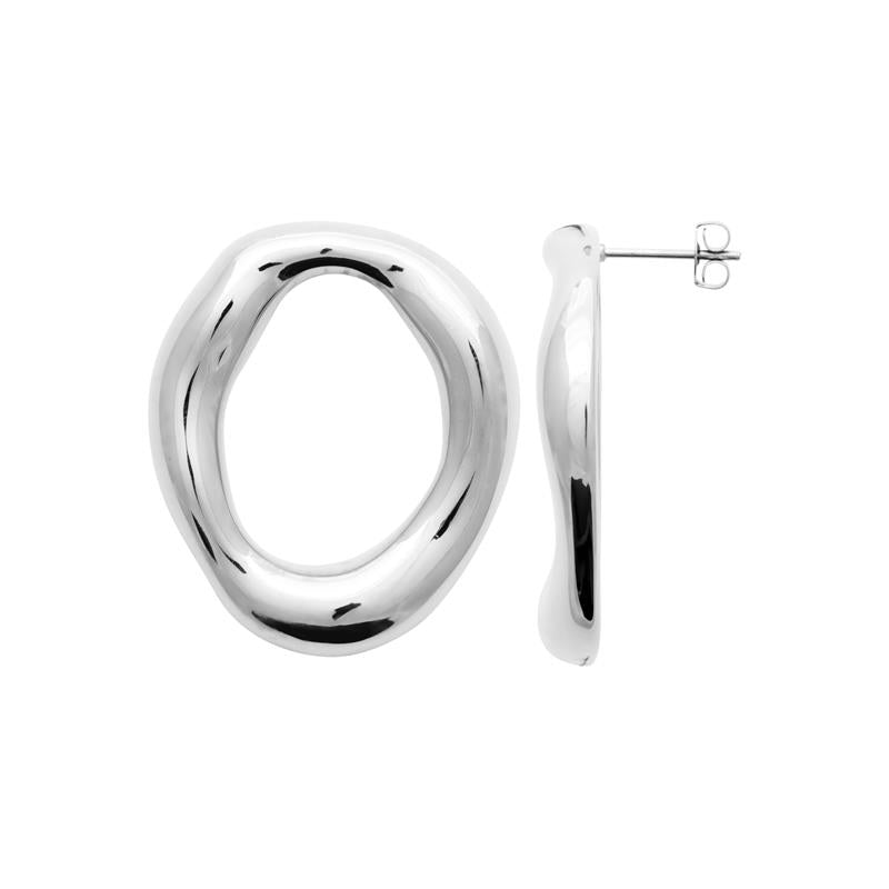 Coque de Nacre Boucles d'oreilles acier 3128300