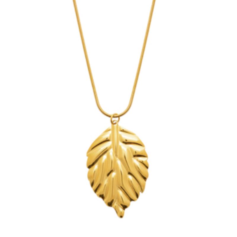 Coque de Nacre Collier acier doré 312187