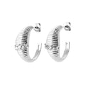 Coque de Nacre Créoles plaqué argent 4679810