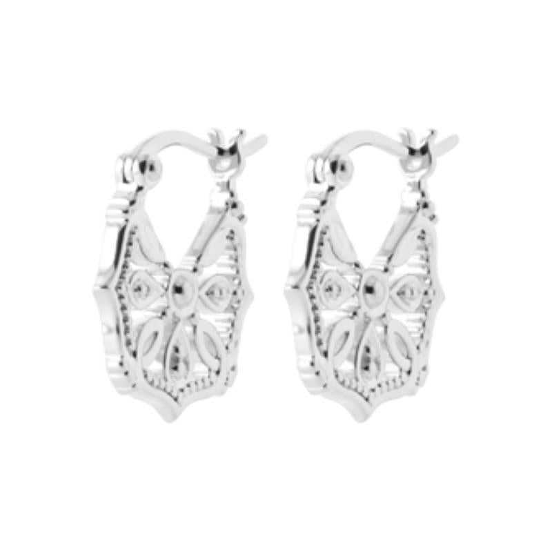 Coque de Nacre Créoles argent 7665300