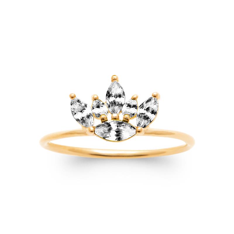 Coque de Nacre Bague plaqué or 20017310