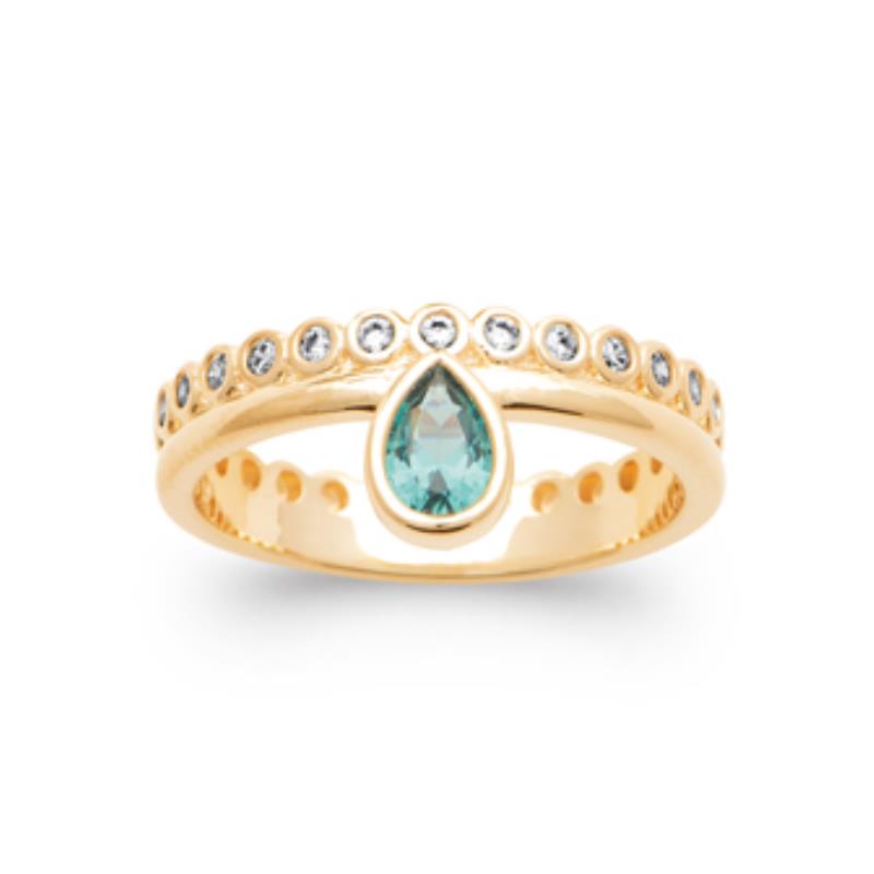 Coque de Nacre Bague plaqué or 20012450