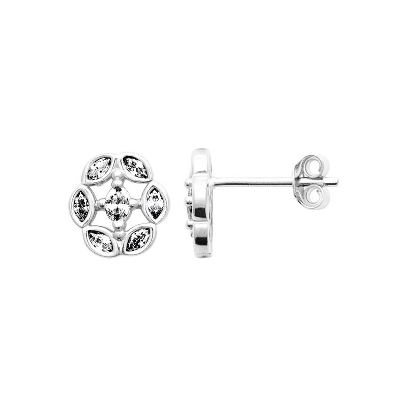 Coque de Nacre Puces d'oreilles argent 13086010
