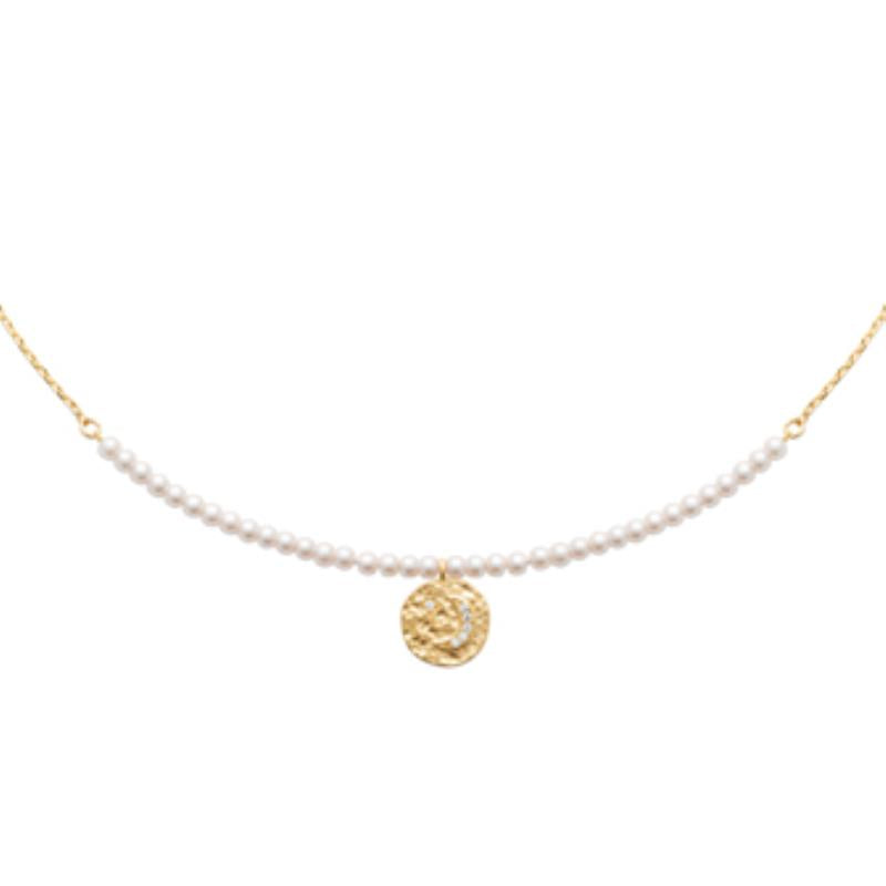 Coque de Nacre Collier plaqué or 974066