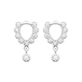 Coque de Nacre Puces d'oreilles argent 13053010