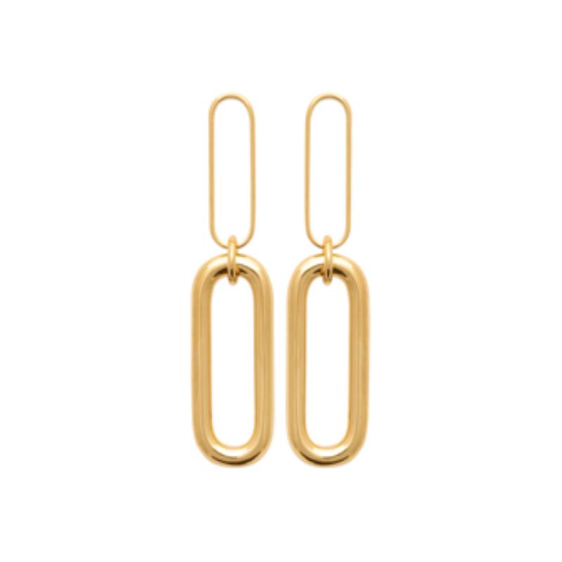 Coque de Nacre Boucles d'oreilles pendantes plaqué or 2586700