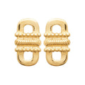 Coque de Nacre Puces d'oreilles plaqué or 23017700