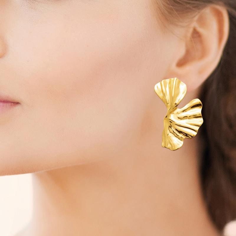 Izee Boucles d'oreilles acier doré 3126609
