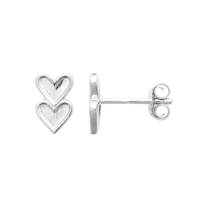 Coque de Nacre Puces d'oreilles argent 73055200