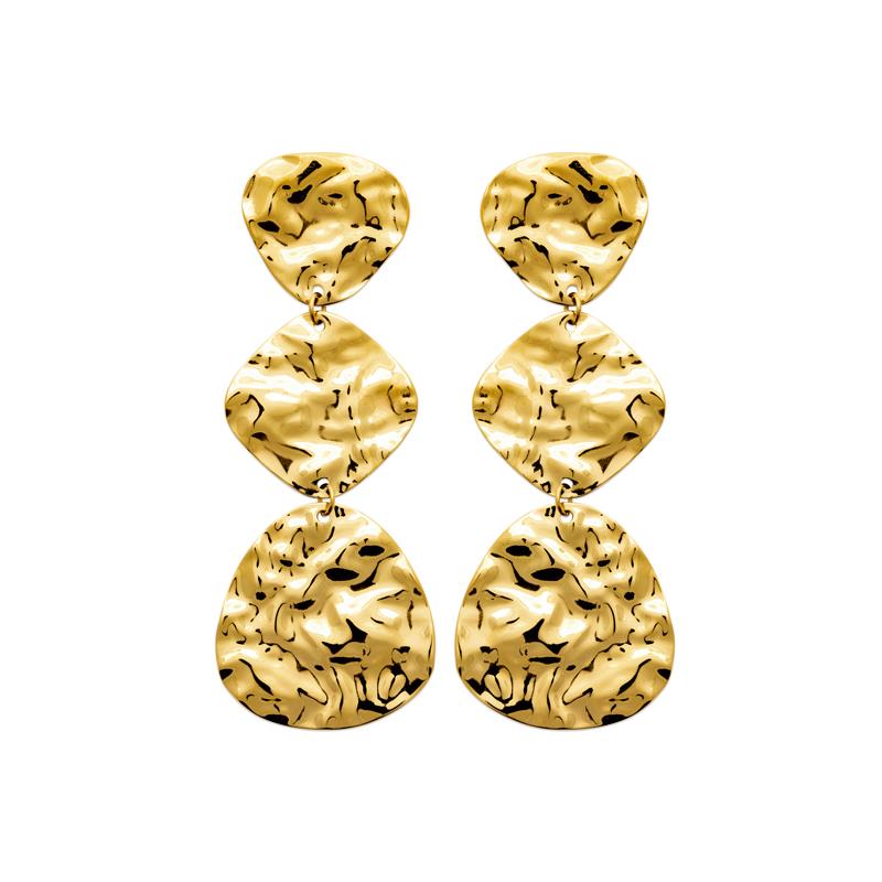 Izee Boucles d'oreilles pendantes acier doré 3134609