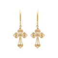 Coque de Nacre Boucles d'oreilles pendantes plaqué or 23044800
