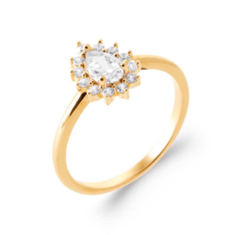 Coque de Nacre Bague plaqué or 2986310