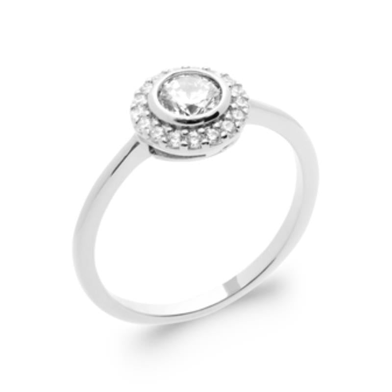 Coque de Nacre Bague solitaire argent 1292610