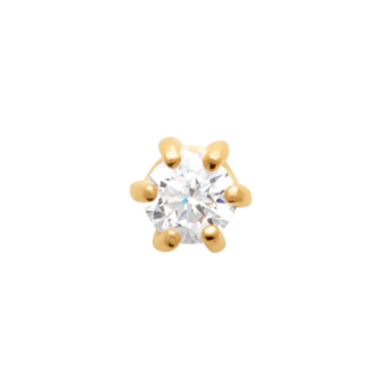 Coque de Nacre Boucle d'oreille à l'unité plaqué or 202153631U