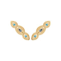 Coque de Nacre Boucles d'oreilles plaqué or 23083930