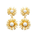 Izee Boucles d'oreilles pendantes acier doré 3128209