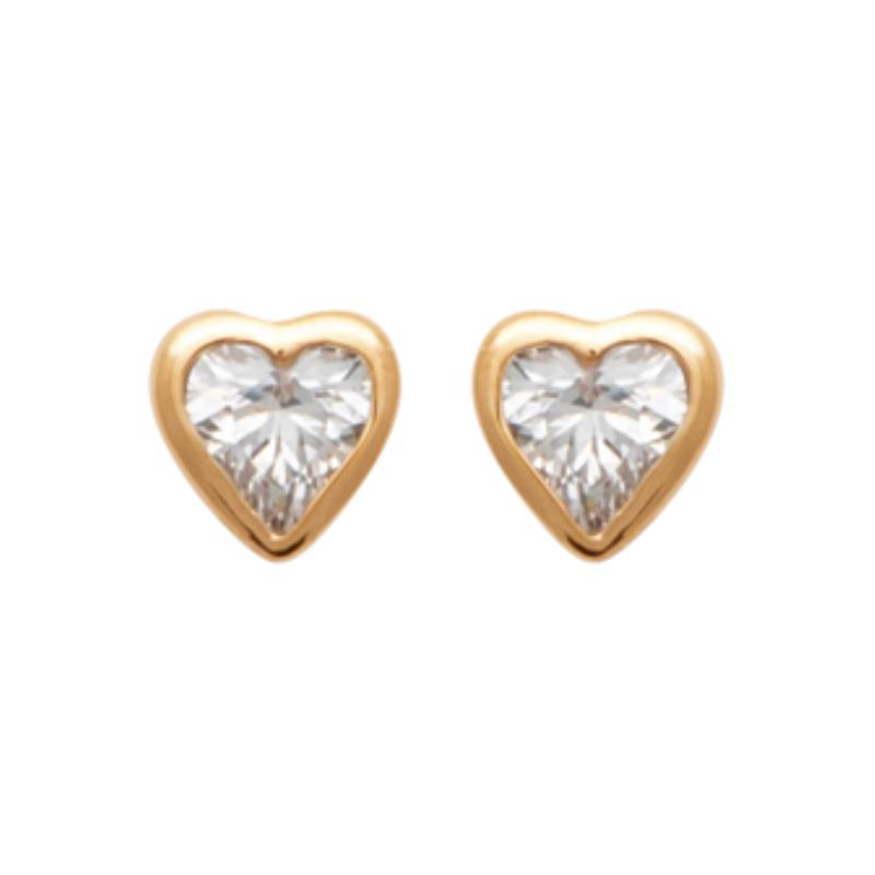 Coque de Nacre Puces d'oreilles plaqué or 2590010