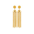 Coque de Nacre Boucles d'oreilles pendantes acier doré 3133109