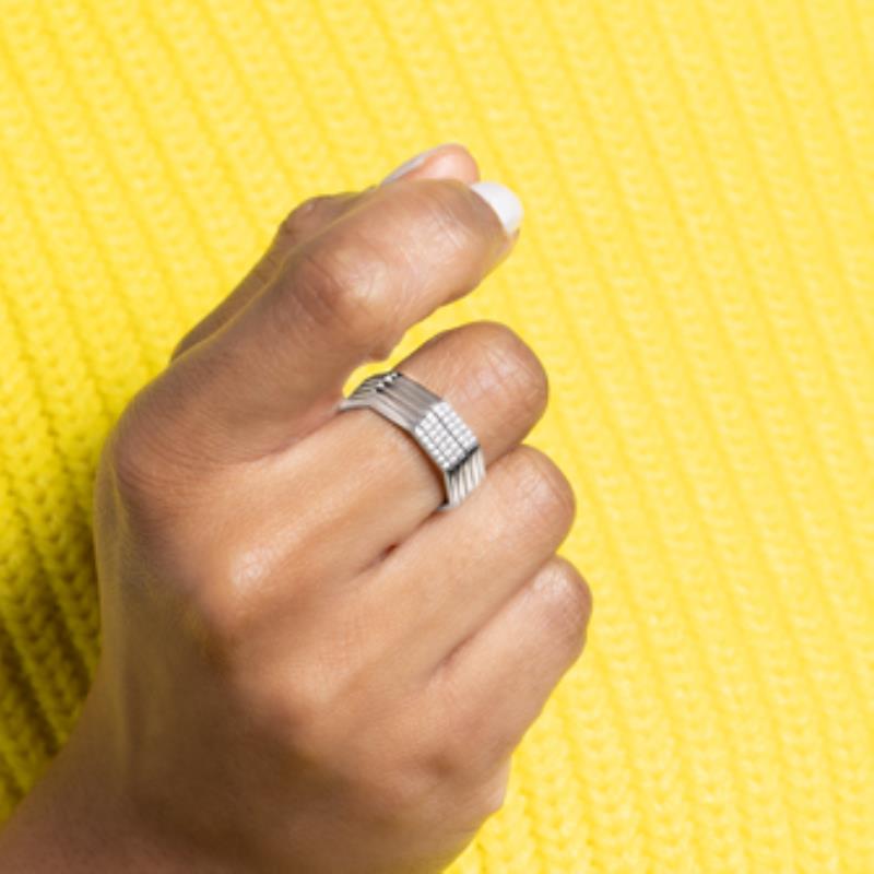 Coque de Nacre Bague argent 1978510