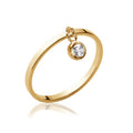 Coque de Nacre Bague solitaire plaqué or 2244310