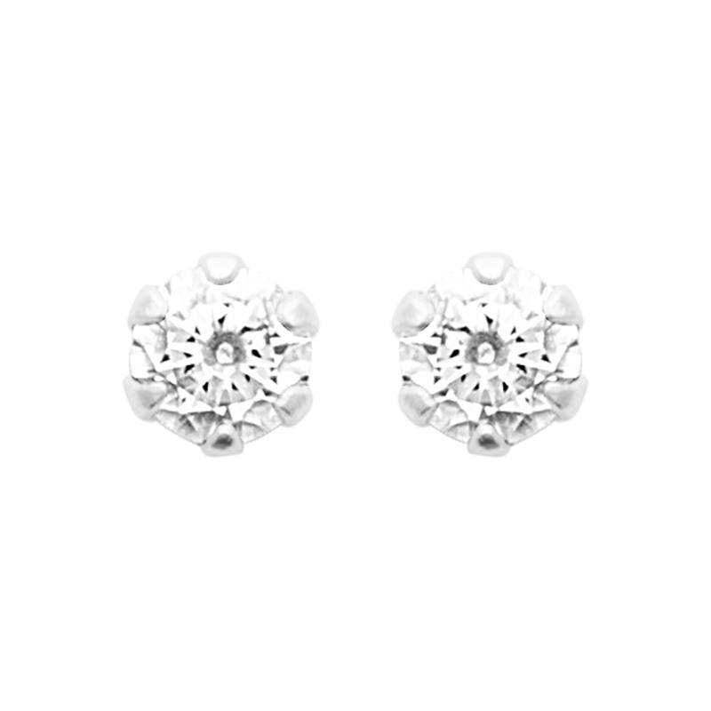 Coque de Nacre Puces d'oreilles argent 13080210