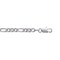 Coque de Nacre Chaîne maille figaro argent 733120