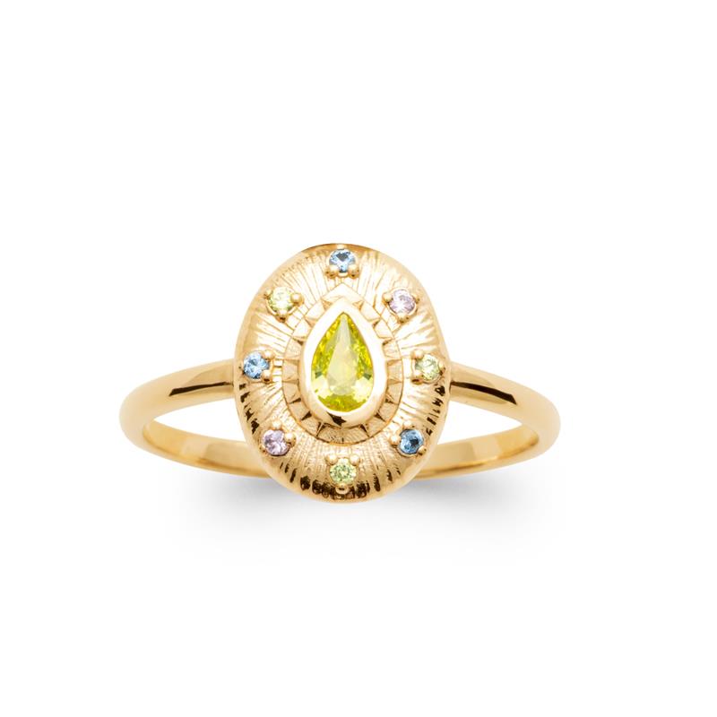 Coque de Nacre Bague plaqué or 20005550