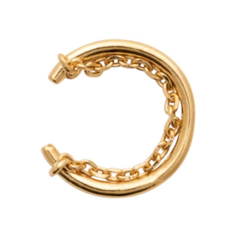 Coque de Nacre Bague d'oreille plaqué or 2592800