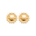 Coque de Nacre Puces d'oreilles plaqué or 23041700