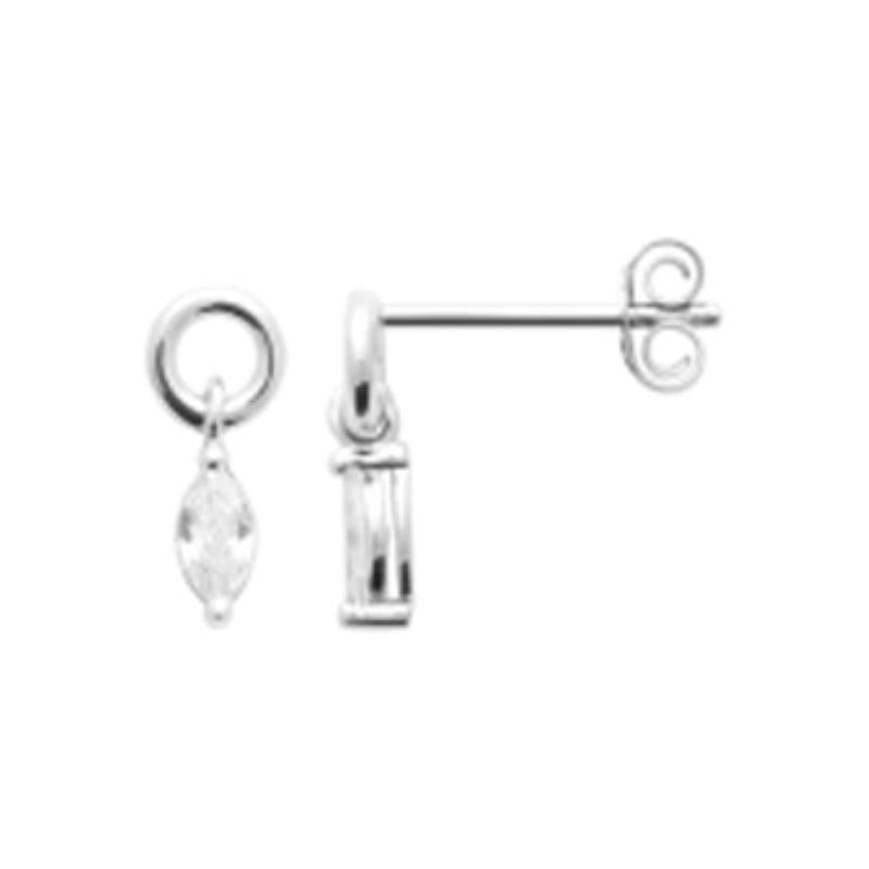 Coque de Nacre Boucles d'oreilles pendantes argent 13037410