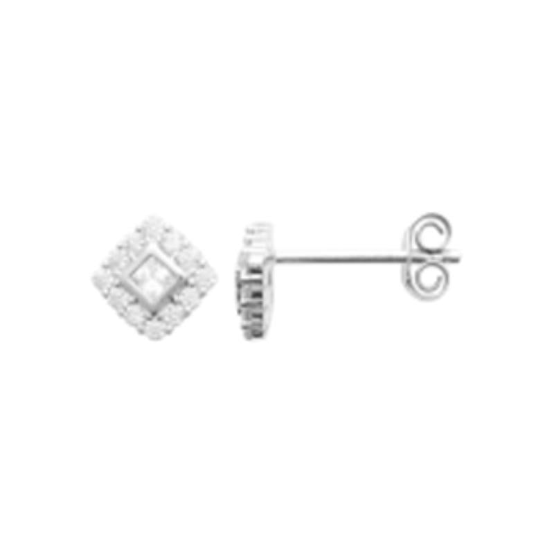 Coque de Nacre Puces d'oreilles argent 13046310