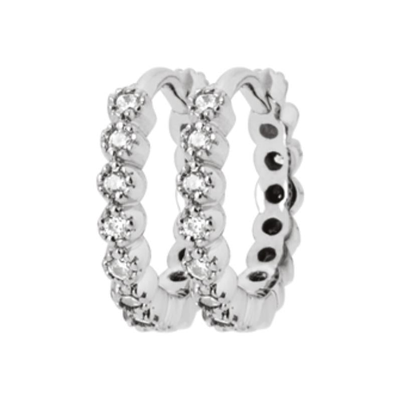 Coque de Nacre Créoles argent 1638610