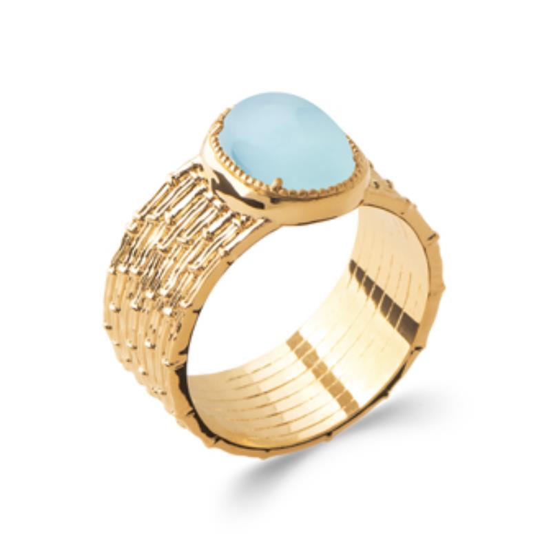 Coque de Nacre Bague plaqué or 2284660