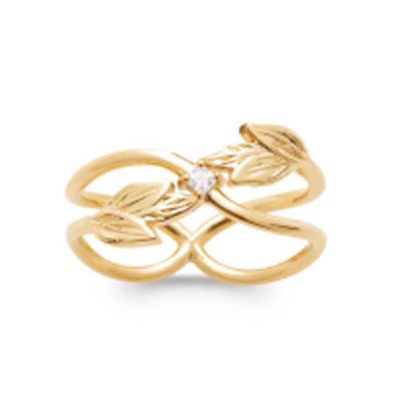Coque de Nacre Bague plaqué or 2962610