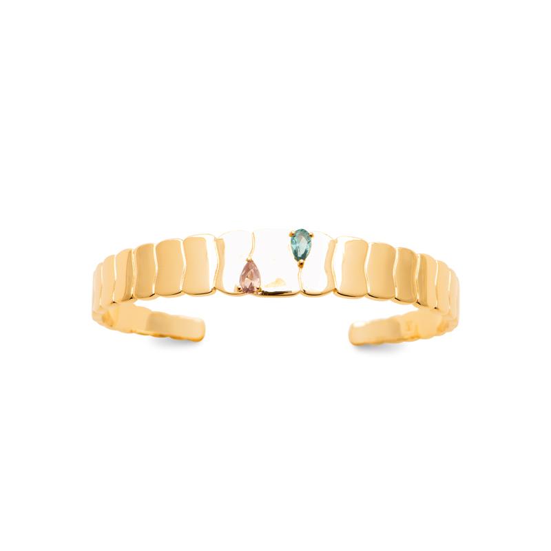 Coque de Nacre Bracelet jonc plaqué or 974486