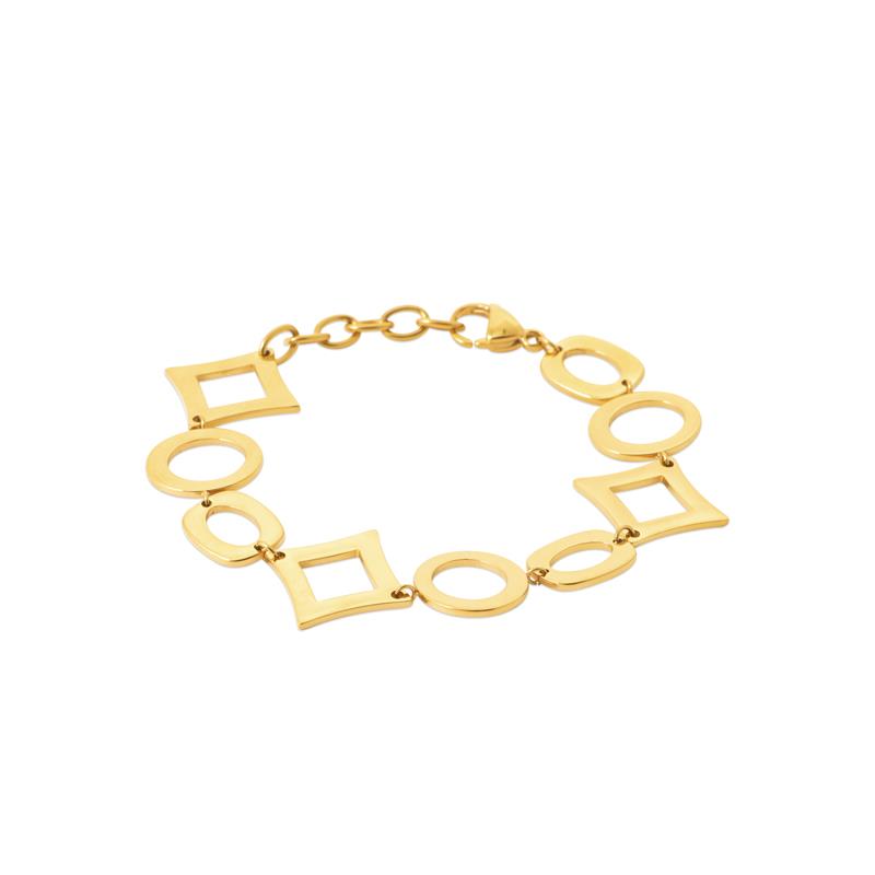 Coque de Nacre Bracelet acier doré 312334