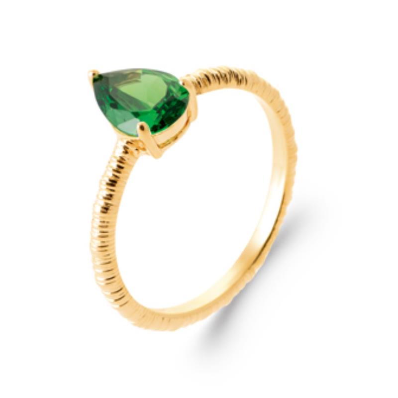 Coque de Nacre Bague solitaire plaqué or 2968350