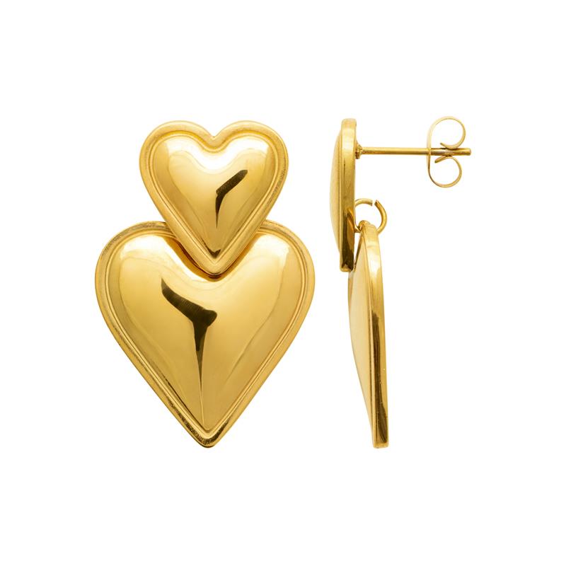 Coque de Nacre Boucles d'oreilles acier doré 3126709