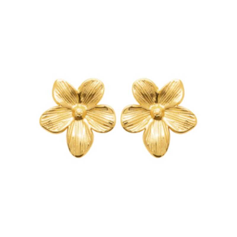 Izee Boucles d'oreilles acier doré 3117909