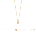 Coque de Nacre Collier plaqué or 973634