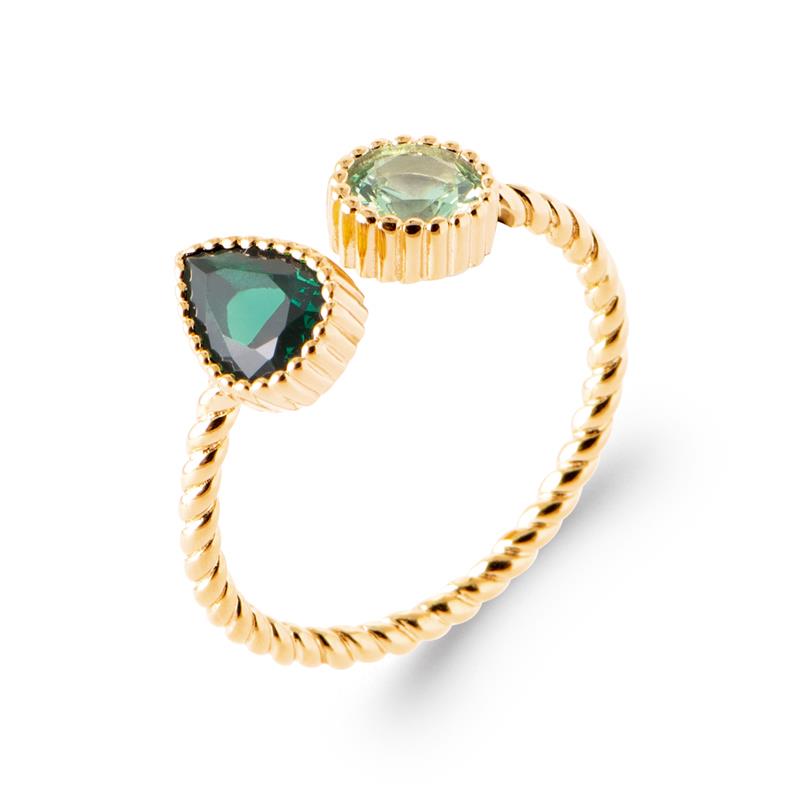 Coque de Nacre Bague plaqué or 20013550