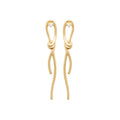 Coque de Nacre Boucles d'oreilles pendantes plaqué or 23043310