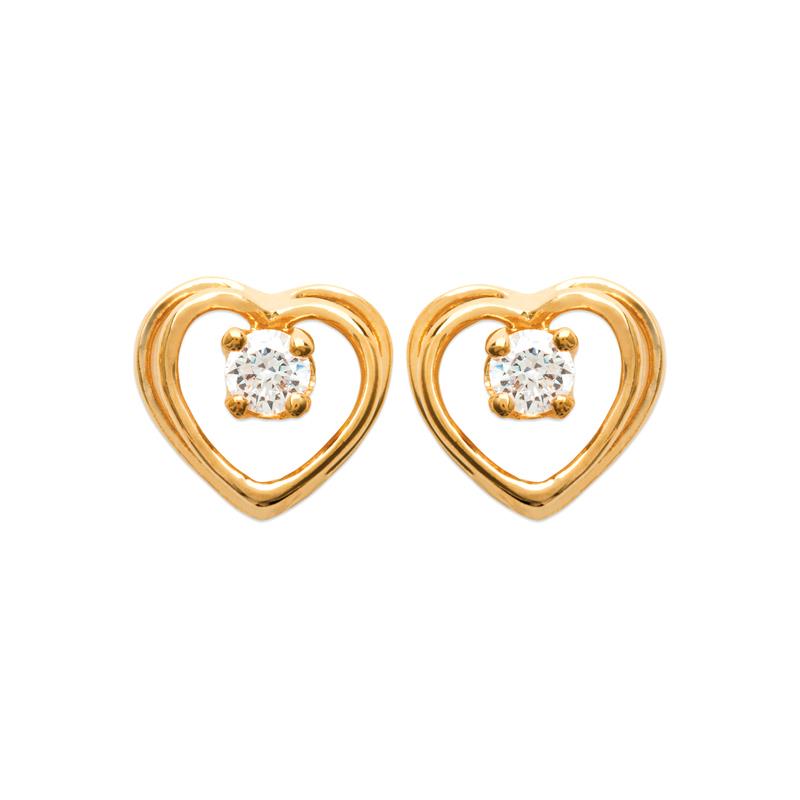 Coque de Nacre Puces d'oreilles plaqué or 2436410
