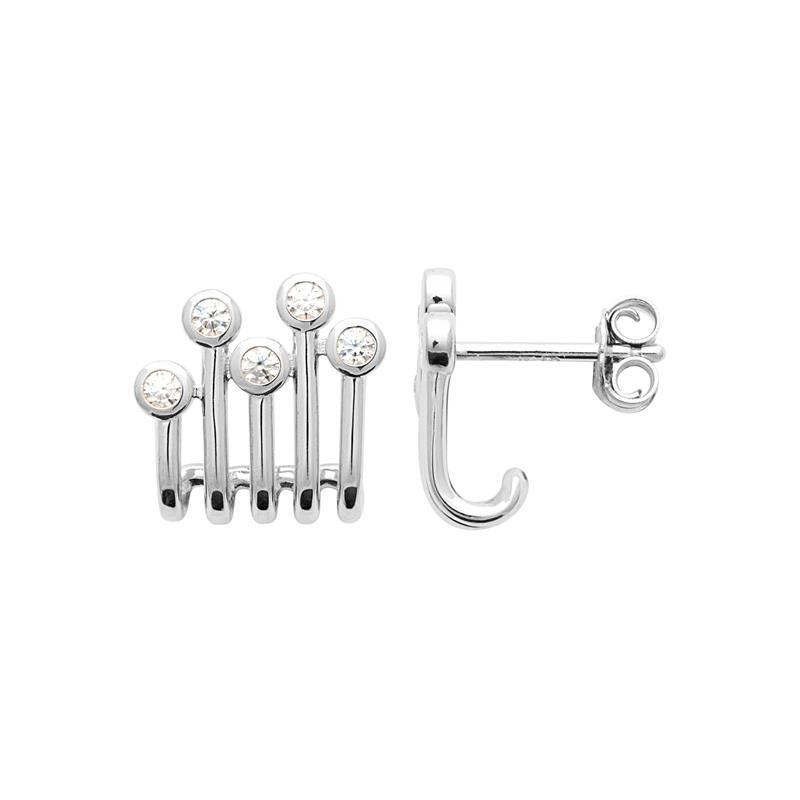 Coque de Nacre Boucles d'oreilles plaqué argent 43062310